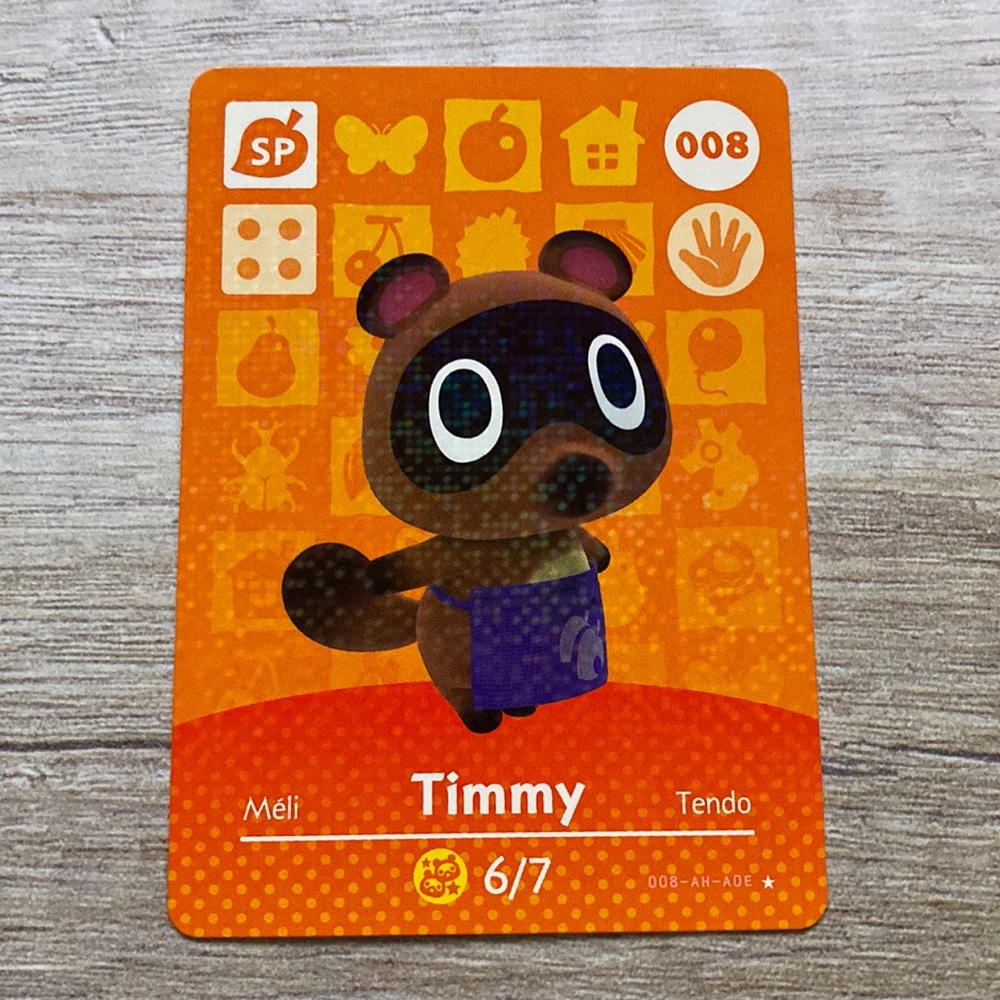 Genuine Animal Crossing Amiibo Card